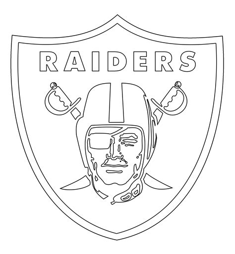 Raiders Stencil Template